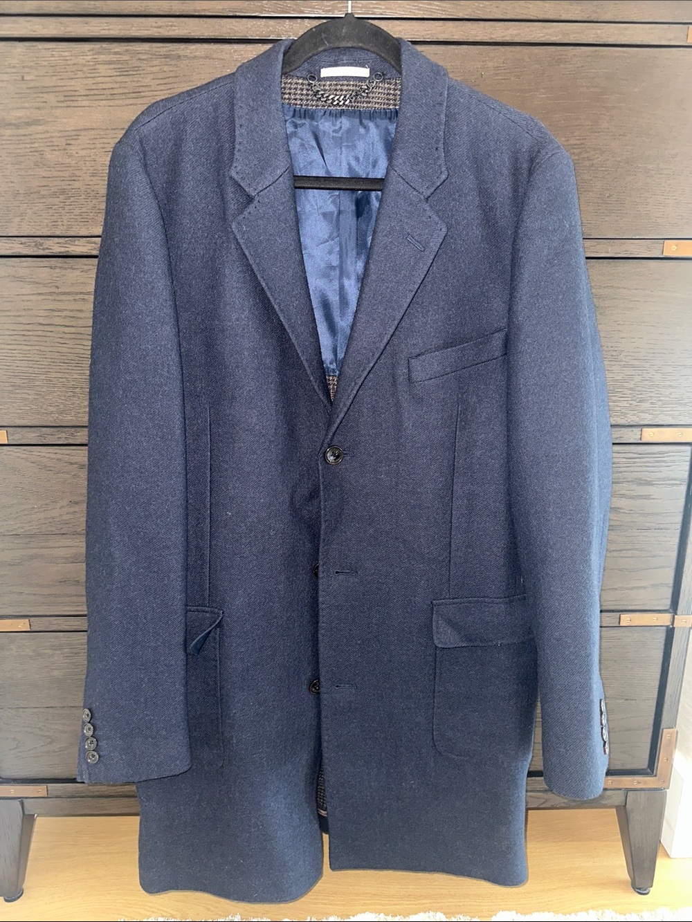 MICHAEL Michael Kors Navy Single-Breasted Wool Sport Coat